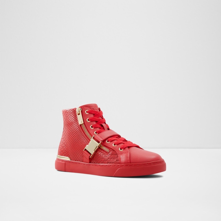 Moda Rojo Aldo Tiagatori Zapatillas Altas Suela De Copa