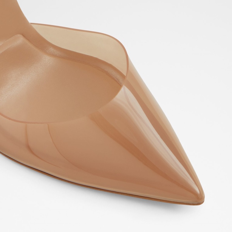 Zapato De Tacón Con Tiras Tilah De Aldo Fashion Tacón Cuadrado Beige Medio