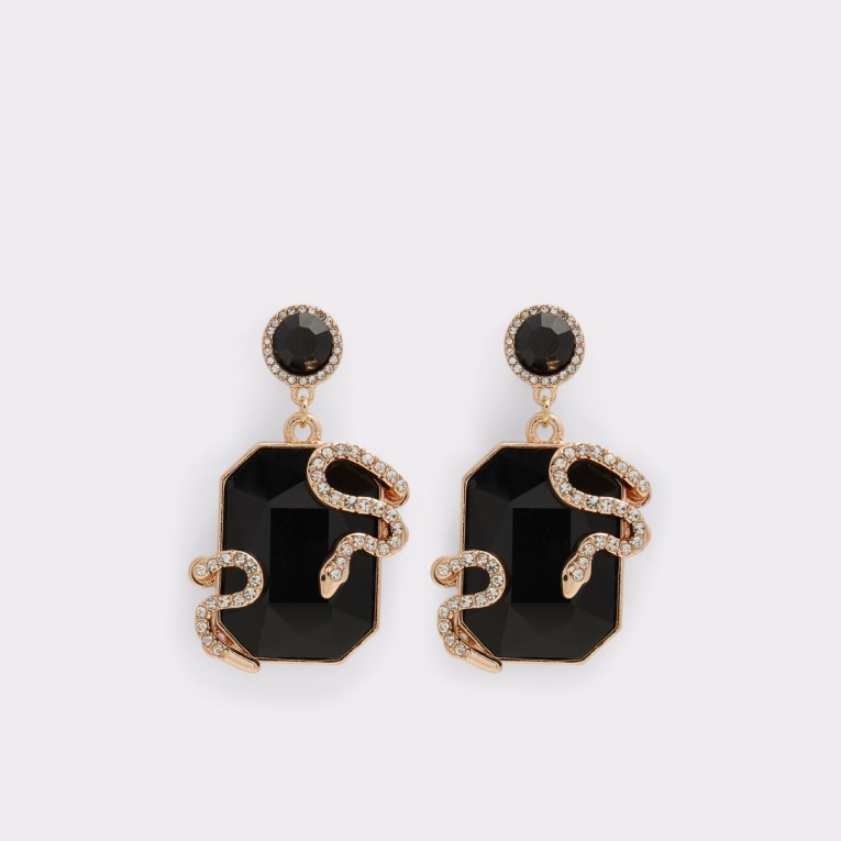 Pendientes Uleawen De Nueva Llegada Multi Moda En Negro Y Oro De Aldo