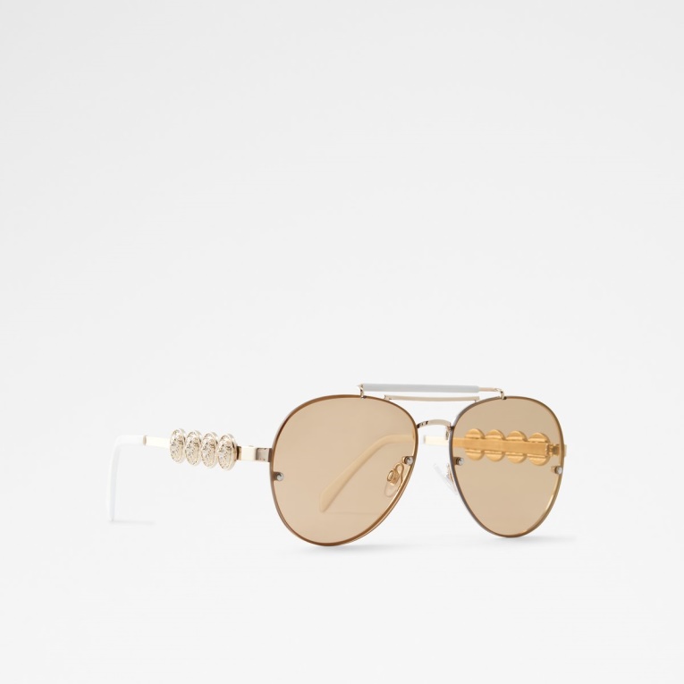 Unoe Gafas De Sol Cuadradas Oro Moda Aldo
