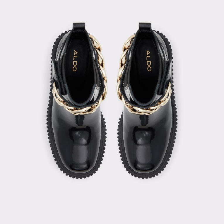 Negro Recién Llegado Actualización Chelsea Bota Lug Suela Moda Aldo