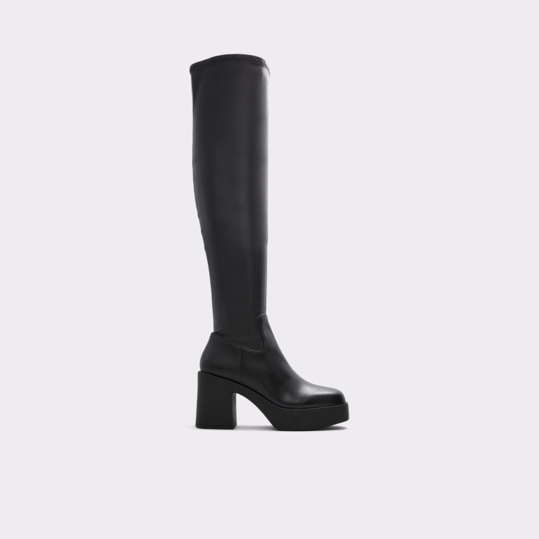 Botas Por Encima De La Rodilla De Lujo De Aldo Fashion Con Suela Negra