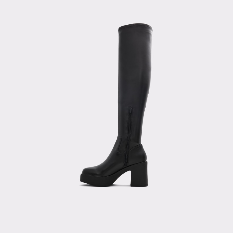 Botas Por Encima De La Rodilla De Lujo De Aldo Fashion Con Suela Negra