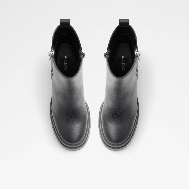 Negro Recién Llegado Botín Con Plataforma Al Revés Suela Dentada Aldo Fashion