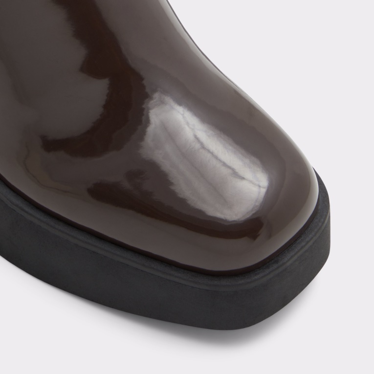 Botines De Moda En Marrón Oscuro De Aldo