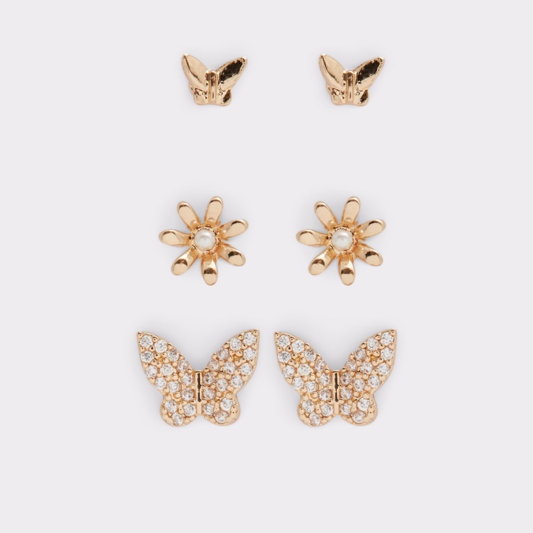 Aldo Fashion Last Chance Valeledar Aretes Dorado-transparente Multi