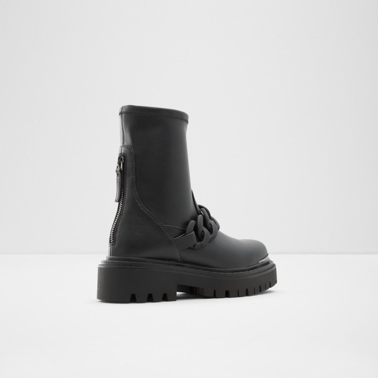 Valedar Botín Suela Dentada Aldo Moda Negro