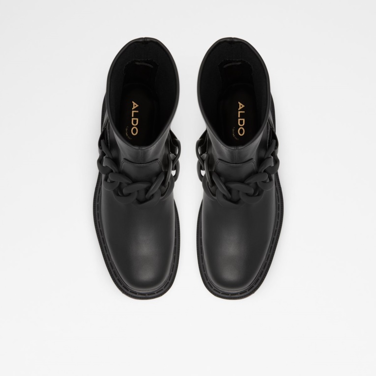 Valedar Botín Suela Dentada Aldo Moda Negro
