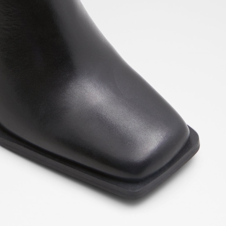 Recién Llegado Bota Vaquera Vaquera Moda Cuero Negro Aldo