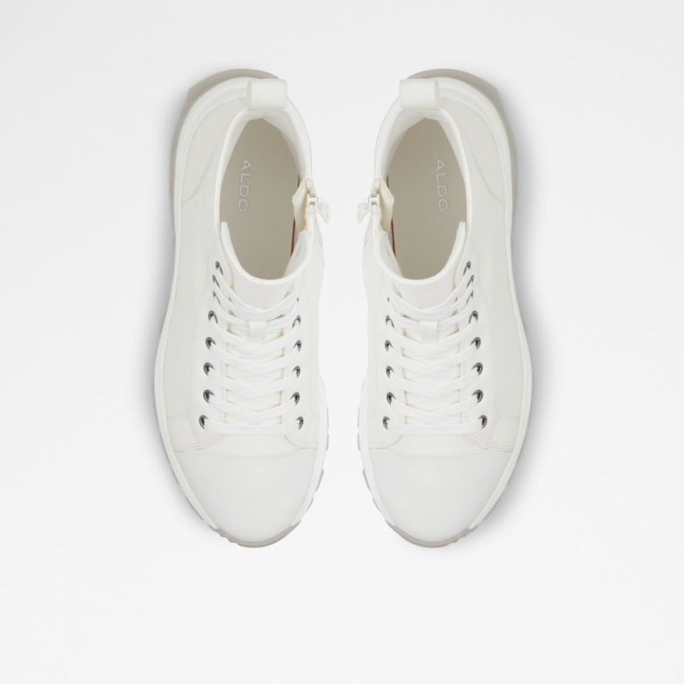 Blanco Vertex High Top Zapatillas Jogger Suela Moda Aldo