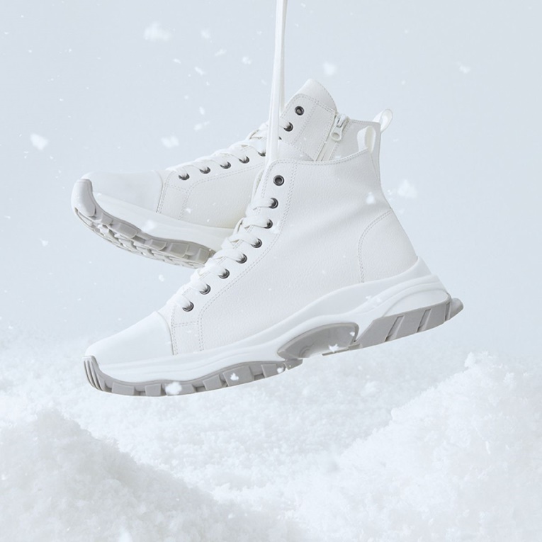 Blanco Vertex High Top Zapatillas Jogger Suela Moda Aldo