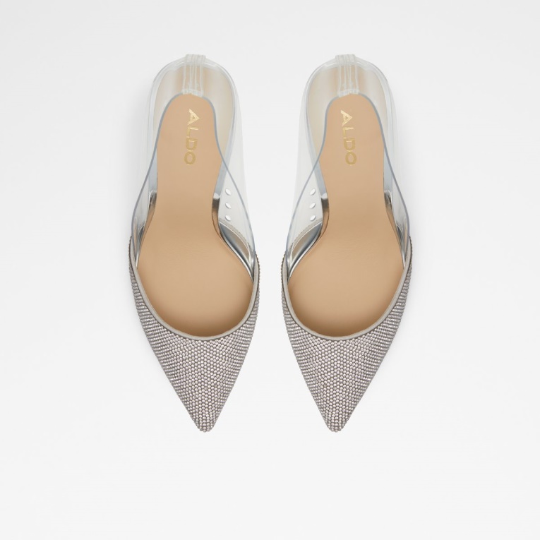 Moda Plata Aldo Violetta Zapato De Tacón Alto