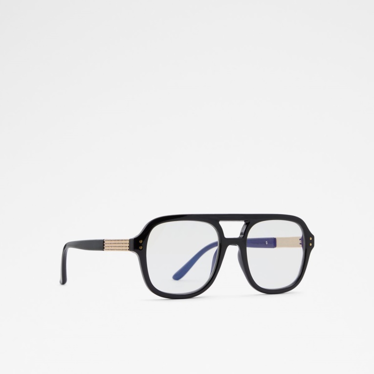 Gafas De Sol Estilo Aviador Wirer De Aldo En Negro Y Oro Multicolor