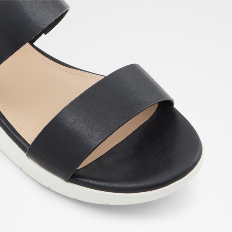 Woema Sandalia Plana Moda Aldo Negro