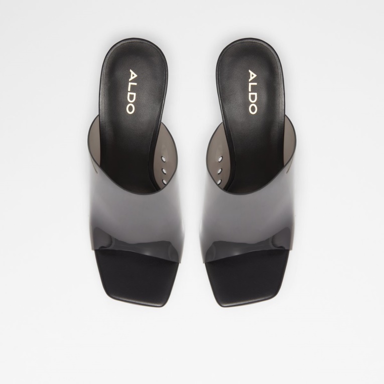 Sandalia Tacón Alto Aldo Ybendaviel Moda Negra