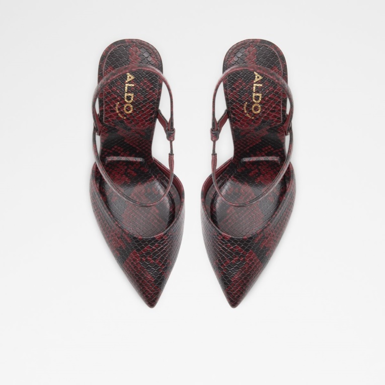 Moda Aldo Recién Llegado Zaha Sling Back Tacón Alto Púrpura