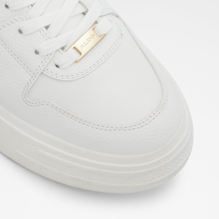 Zapatilla De Deporte De Caña Baja Zeus Blanca De Moda Con Suela Dentada Aldo