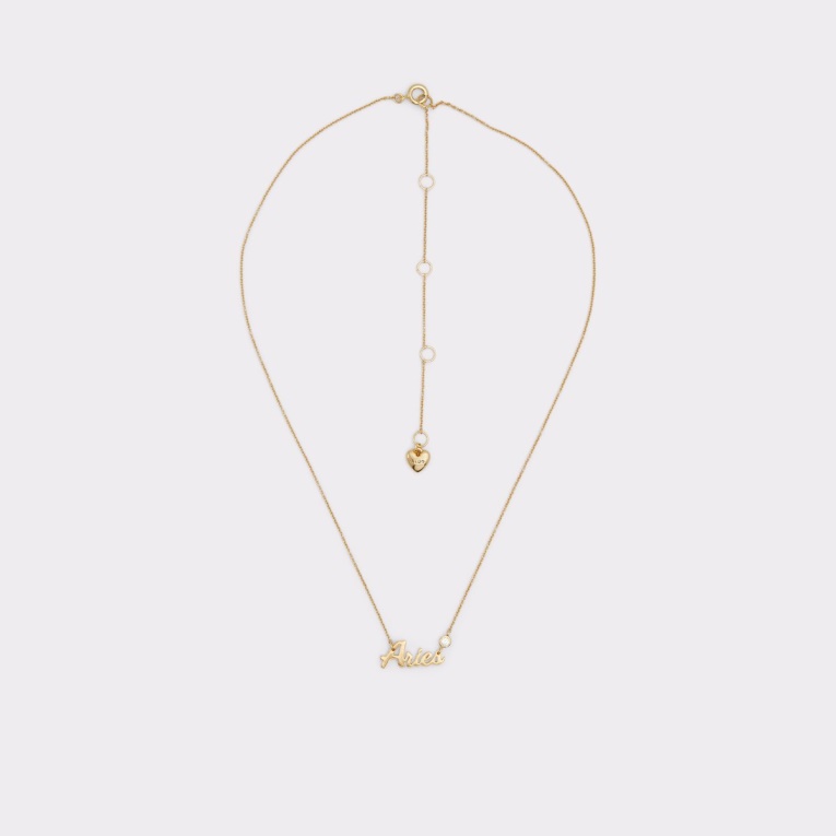 Aldo Fashion Zodia Collar Amarillo Oscuro