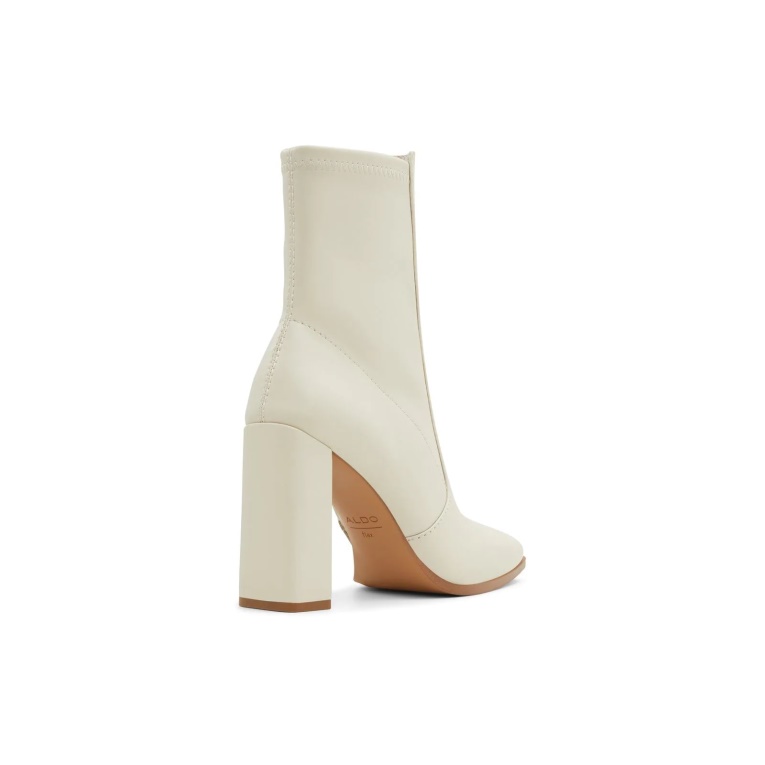 Aldo Moda Audrella Botines Tacones De Bloque Blanco