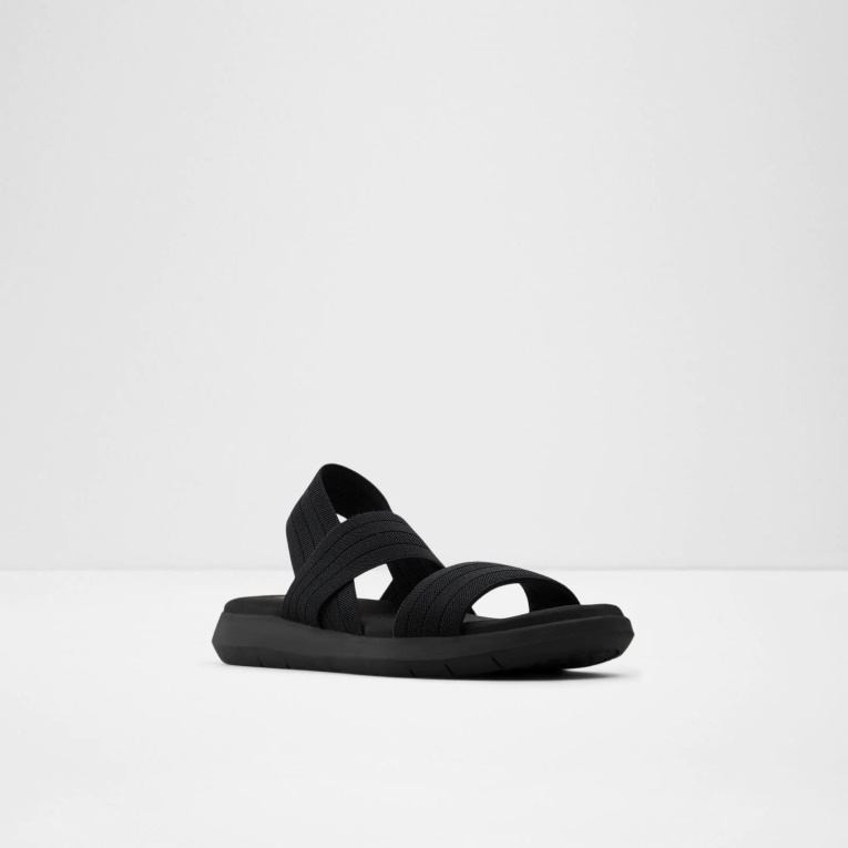 Sandalias Planas Negras De Reposa De Aldo Fashion
