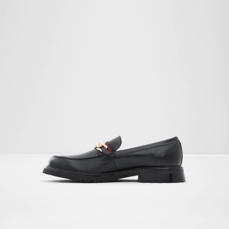 Mocasines Negros De Tejedor De Aldo Fashion Sin Cordones