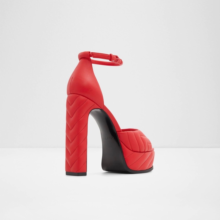 Aldo Moda Milena Sandalias De Tacón Tacones Altos Rojo