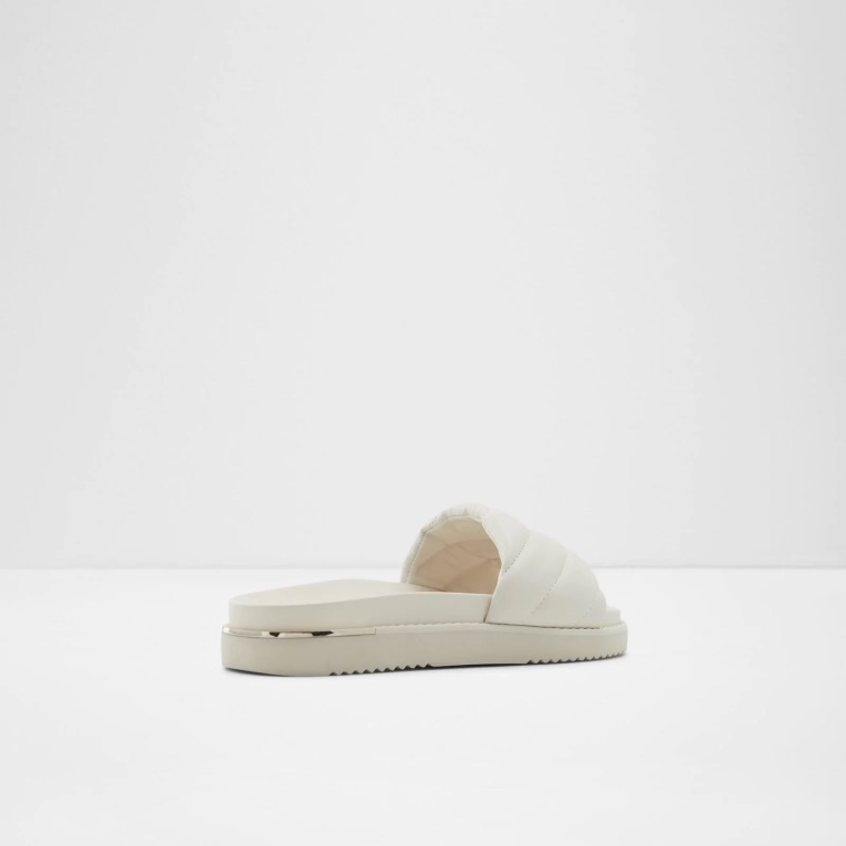 Sandalias Planas Blancas Acaswen De Aldo Fashion