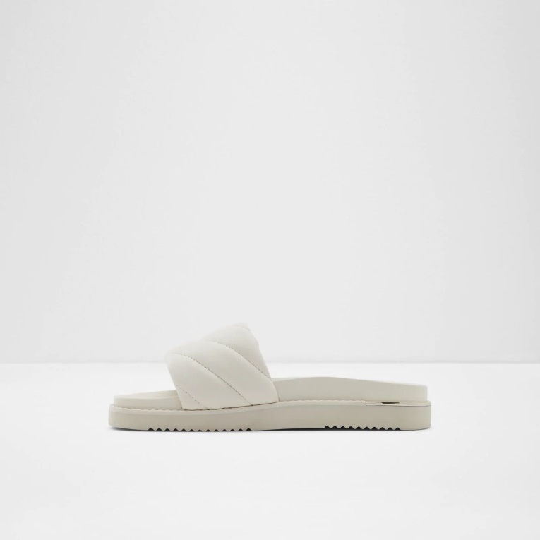 Sandalias Planas Blancas Acaswen De Aldo Fashion