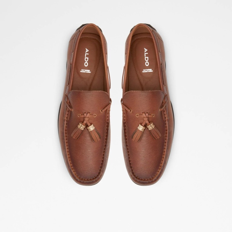 Aldo Sheremo Mocasines Resbalón En Marrón Moda