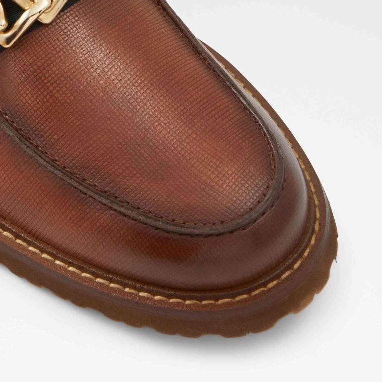 Aldo Weaver Mocasines Resbalón En Marrón Moda