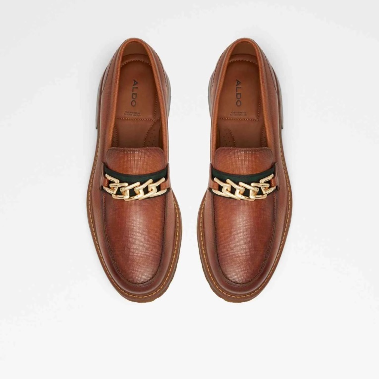 Aldo Weaver Mocasines Resbalón En Marrón Moda