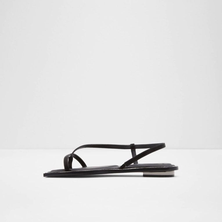 Amalle Sandalias Planas Negro Moda Aldo