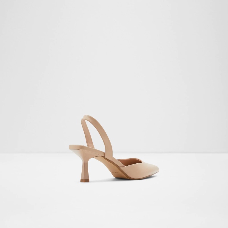 Beige Moda Aldo Basanti Sandalias De Tacón Slip Ons