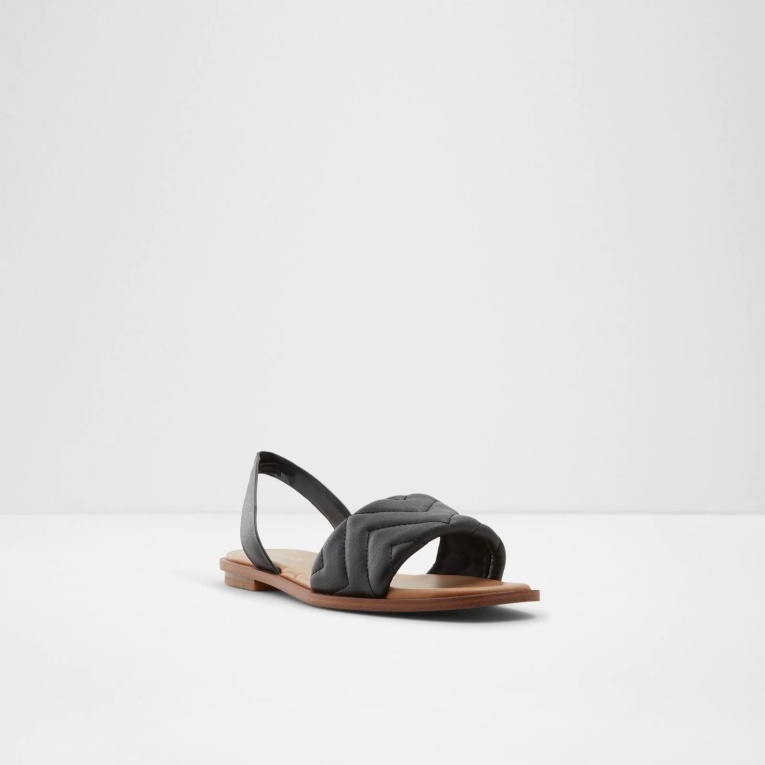 Negro Sandalias Planas Grirawiaflex De Moda De Aldo