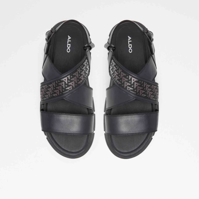Sandalias Planas Aldo Boane De Moda Negro