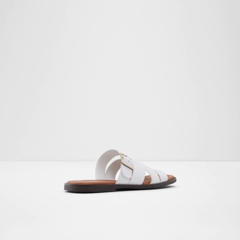 Dampel Sandalias Planas Moda Blanco Aldo