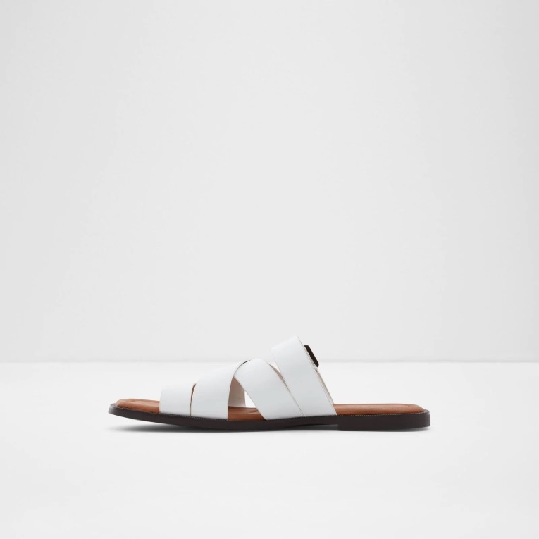 Dampel Sandalias Planas Moda Blanco Aldo