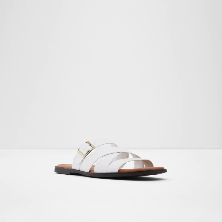 Dampel Sandalias Planas Moda Blanco Aldo