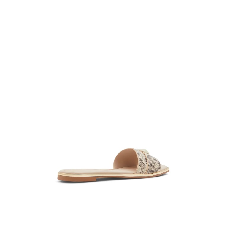 Darine Sandalias Planas Slide Fashion Aldo Beige