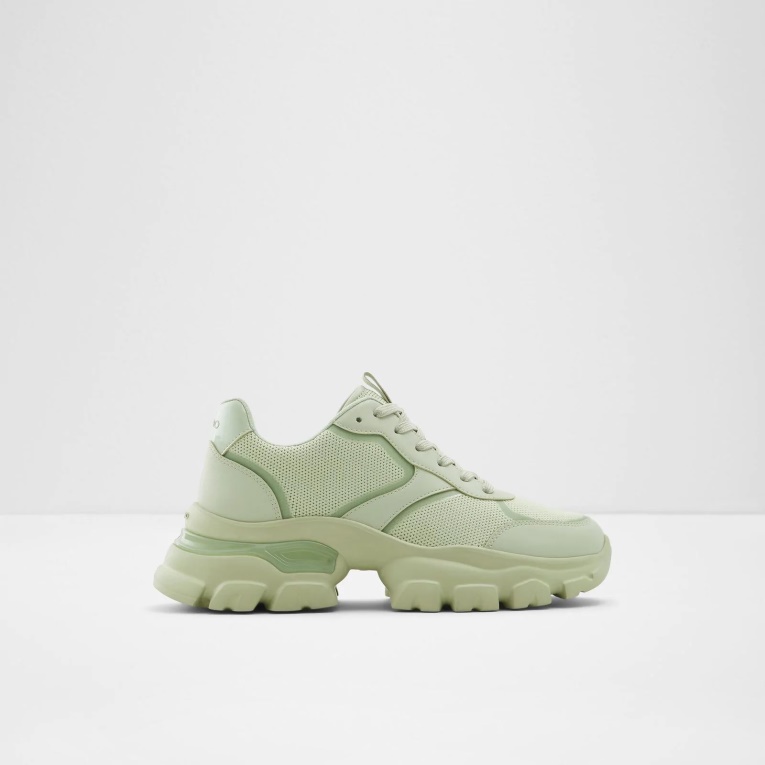 Enzia Zapatillas De Caña Media Con Cordones Verde Aldo Moda