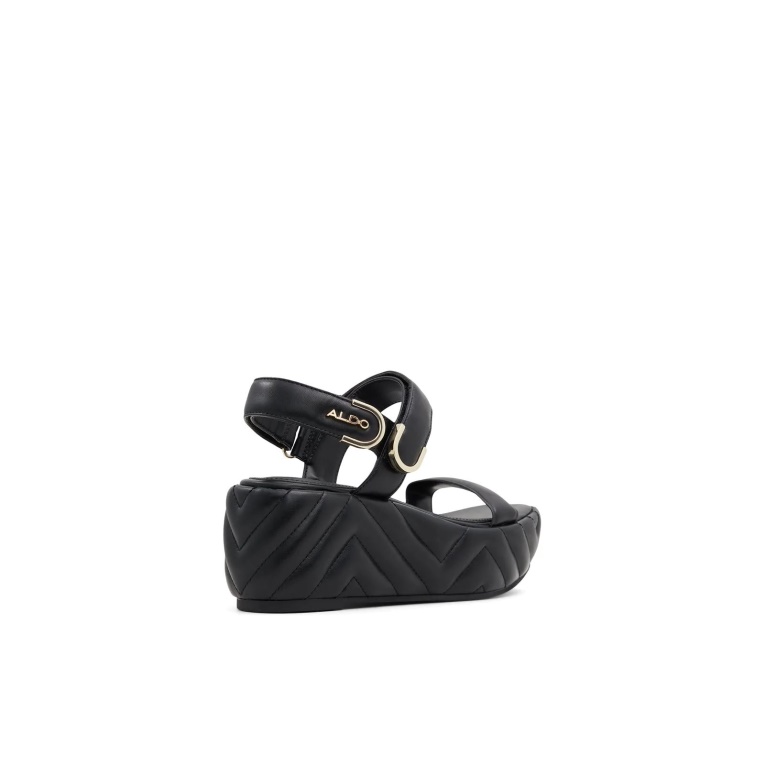 Eroellan Cuña Sandalias Moda Aldo Negro