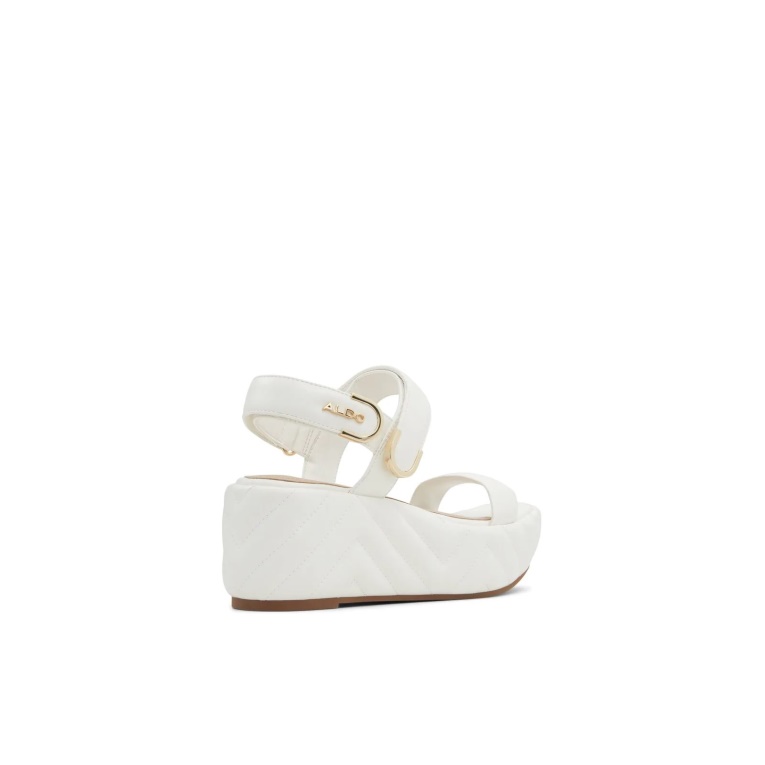 Eroellan Sandalias Con Cuña Moda Blanco Aldo