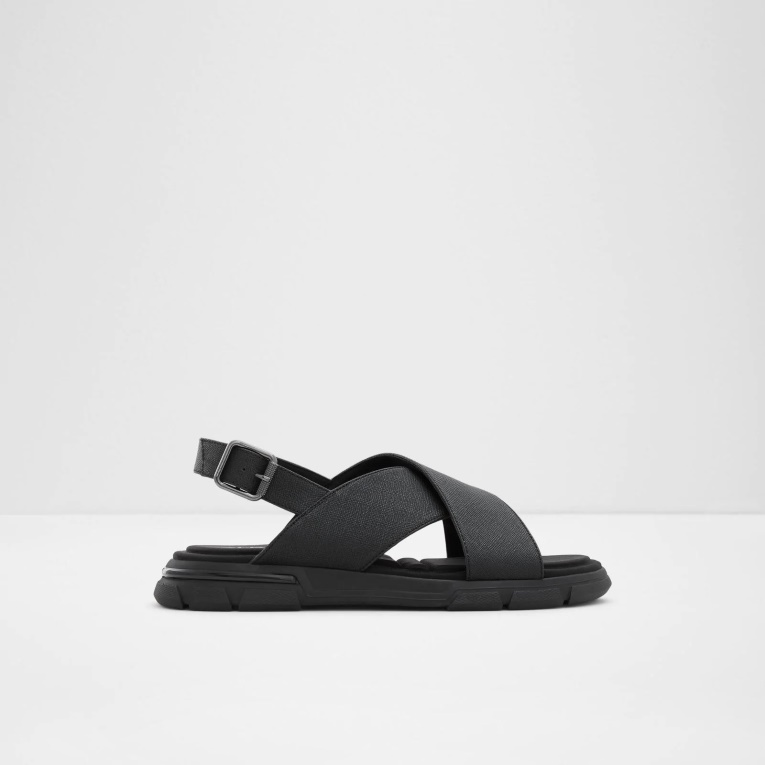 Sandalias Planas Negras Strappo De Aldo De Moda