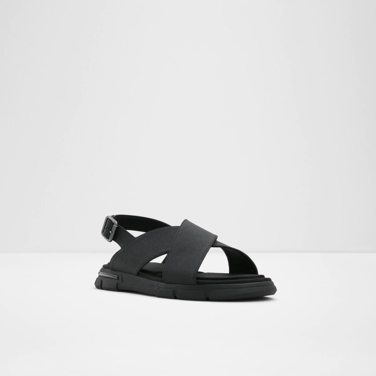 Sandalias Planas Negras Strappo De Aldo De Moda