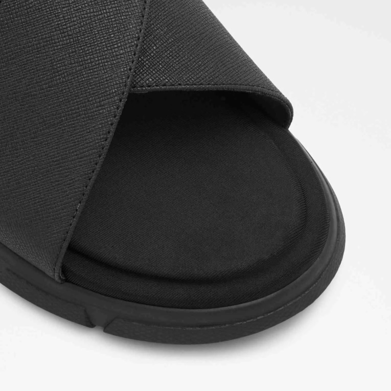 Sandalias Planas Negras Strappo De Aldo De Moda