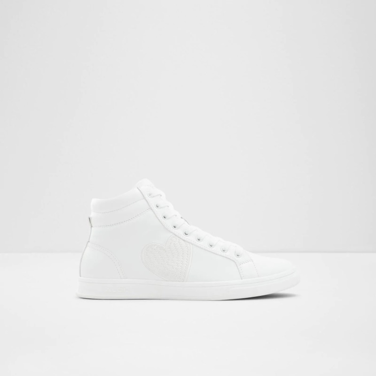Moda Aldo Cupido Zapatillas Altas Con Cordones Blanco
