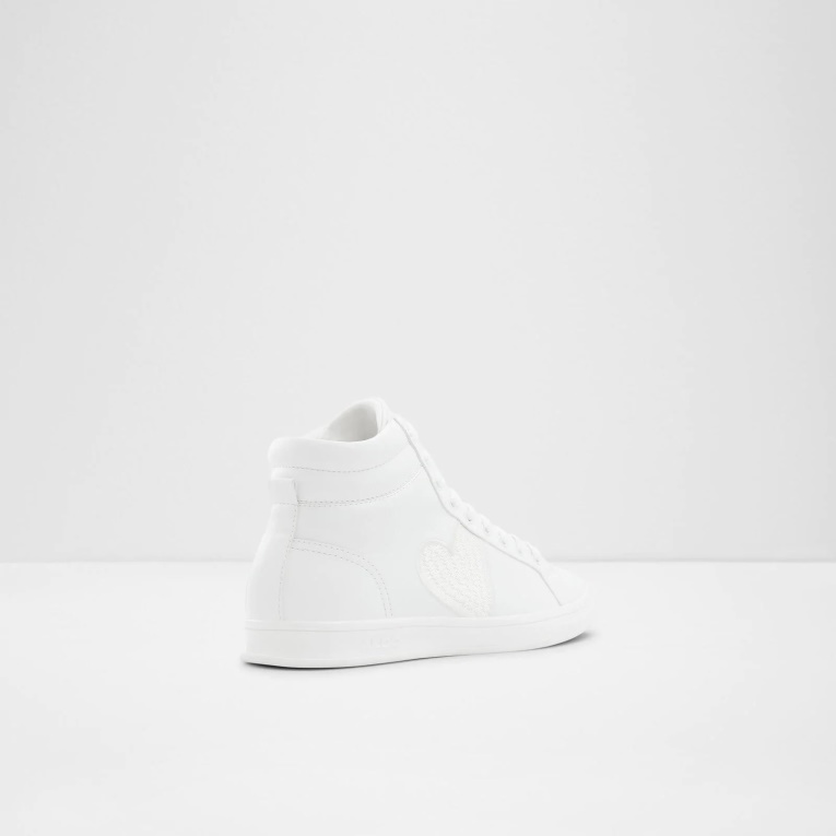 Moda Aldo Cupido Zapatillas Altas Con Cordones Blanco