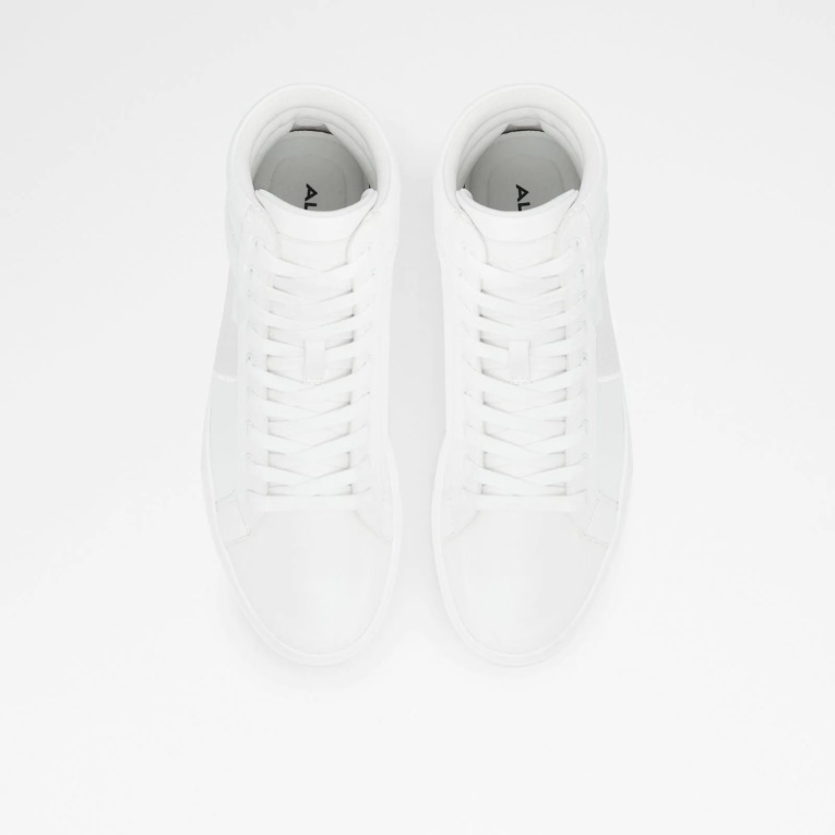 Moda Aldo Cupido Zapatillas Altas Con Cordones Blanco