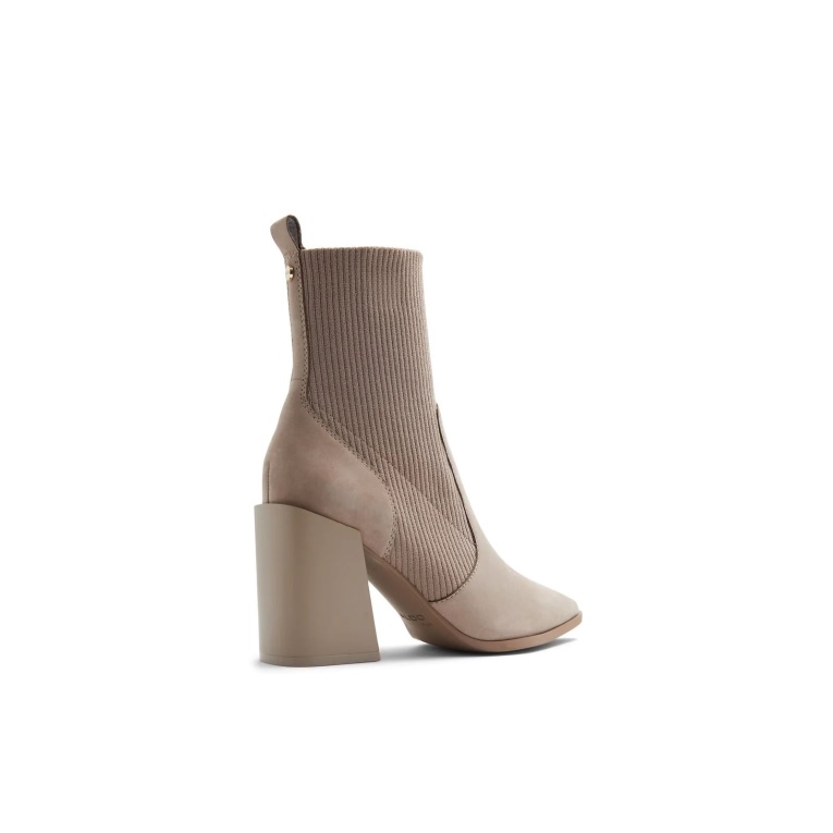 Moda Aldo Gris Ganina Botines Tacones De Bloque