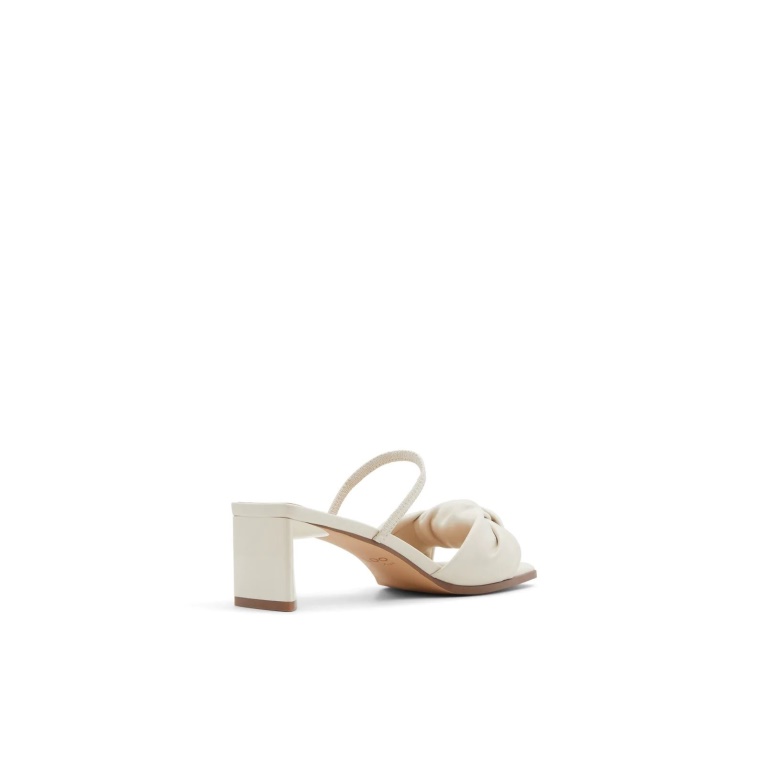 Moda Aldo Wigoveth Sandalias De Tacón Slip Ons Blanco